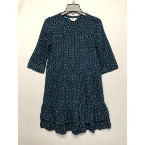 Boden Women 3/4 Sleeve Dress Siz e UK 8R US 4R Teal B235 -30